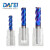 DAFEI65度钨钢圆鼻铣刀蓝色纳米涂层4刃合金牛鼻刀CNC刀具R角铣刀立铣刀6R0.5*6D*100L