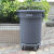 清洁圆形垃圾桶大号泔水桶带轮子大容量商用户外塑料环卫桶 白云120L 加厚耐摔