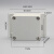 ABS塑料防水盒带耳户外防水接线盒密封盒监控电源盒子PC板仪表盒 64*58*35(灰盖)
