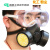 IGIFTFIRE防毒面具口罩活性炭面罩喷漆化工半面具放毒气甲醛带阀NP306半面 NP306面具+RC205滤盒2个