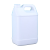 水杉食品级包装桶带盖酒精桶塑料壶油桶酒壶密封桶塑料桶扁桶4L升4公斤8斤耐酸碱 4L高款-白色（配青色盖）