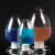 海斯迪克 HKQS-161 种子瓶加厚玻璃锥形带塞子鸡心瓶展示瓶 125ml