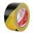 PVC黑黄警示胶带仓库工厂车间安全线警戒线隔离线彩色地标线胶带 红色宽4.8cm*长17米