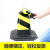 橡胶反光路锥 70cm道路隔离橡胶警示防坠路障替换雪糕筒交通设施 黄黑无字 5斤
