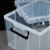 艾科堡 透明收纳箱10L手提箱四方塑胶箱有盖塑料储物箱整理箱  AKB-SNX-02