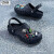 卡骆驰（crocs）男鞋女鞋 24春新款户外运动鞋沙滩鞋舒适透气休闲凉鞋拖鞋洞洞鞋 黑色贝雅/晒图返5 M7W9(39-40/250mm)