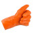 春蕾911威士邦止滑手套 4双 橘黄色 棉毛浸塑防滑防水耐磨耐油耐酸碱防护手套 定制