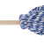 金诗洛 JZT-0003 传统老式墩布拖布 蓝线白线条拖工厂吸水圆头木杆拖把 棉线拖把蓝白色(10把)