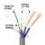 室外4+2芯8芯监控网线带电源一体线网络综合线复合线二合一300米m 4芯0.4铜+2芯0.5铜电线 300m