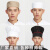 厨师帽子男厨师工作帽白色蘑菇帽餐饮布帽饭店帽厂回族帽圆帽 蘑菇帽白 1个