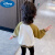 迪士尼（Disney）女童卫衣春秋款2023纯棉圆领百搭秋装新款宝宝童装小女孩儿童上衣 棕色 110cm