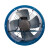 德东上海电机厂 轴流风机 SF2.5-4R/SF3-4R 全新 电机纯铜芯 SF2.5-4R 管道式单相 220V 90W 1
