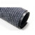 汉河双条纹PVC复合灰色走道垫 绒面条纹垫商用绒面 灰色定制 0.9X15M灰