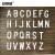 安赛瑞 反光模切字母不干胶标识套装（A-Z各5片）字高203.2mm 34605