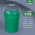 工业级水桶塑料桶密封桶油漆桶油墨桶胶桶桶小桶大桶机油桶带盖带提手20L升KG公斤绿色桶油嘴盖 20L-绿色桶油嘴盖（3个装）