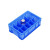华科扬创 多格分格箱收纳盒零件盒分类盘塑料周转箱修理专用箱螺丝盒 11号高10格-蓝色407*265*130mm