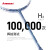 川崎（KAWASAKI）羽毛球拍超轻6U全碳素进攻型H2疾氢主义比赛单拍 疾氢主义 H2 青白 赠：球x6+手胶 22磅(小孩用)