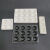 实验室陶瓷反应板点滴板白色黑色6孔耐酸碱理化瓷比色板井穴板 12孔黑2个