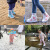 班哲尼 儿童雨鞋套加厚雨靴平底男女童防滑雨靴套非一次性雨具雨衣雨鞋套雨靴套 蓝鲸鱼 XXL码（34-35码）