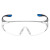 霍尼韦尔 300110 护目镜防风防尘骑行防护眼镜 透明镜片蓝框耐刮擦运动版 1副装