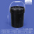 黑色pp广口桶工业级水桶塑料桶密封桶油漆桶油墨桶胶桶桶小桶大桶机油桶带盖带提手黑色避光桶 1L-黑色(高品质）
