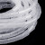 缠绕管螺旋式绕线管束线管理线器集线器电线保护套防咬绝缘包线管 Φ16mm【白色】约5米