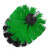 金诗洛 KSL1007 电钻刷子 电钻清洁地毯瓷砖水槽机械清洁塑料丝清洁毛刷 绿色4寸