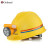 哥尔姆安全帽 abs带灯帽子工地 工人安全头盔防撞帽旷工帽GM776 黄色