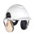 3M挂安全帽式耳罩 PELTOR H6P3E 隔音工业降噪配合安全帽用 1个