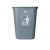 加厚塑料户外垃圾桶大号商用收纳桶家用厨房无盖办公室楼道环保桶 45升无盖垃圾桶（黑色）