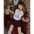 桑德斯MoodBerry 美式辣妹印花短袖女夏季撞色修身高腰短款正肩T恤上衣 红色 S