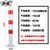 精选好品钢管警示柱 加厚反光防撞柱 禁止通行固定路桩 分道隔离 75cm红白普通款