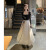 NQYW2024早春季新款马面裙连衣裙女装中式国风气质气质修身显瘦长裙子 黑白拼色 S