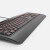 Azio有线键盘带腕托设计3种LED背光颜色IP66防水可清洗KB530 ANTIMICR适用于PC 黑色