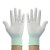 薄款PU涂掌涂指手套耐磨劳保工作防滑无尘涂层带胶尼龙透气 白色涂指手套1双 M