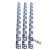 水位测量尺液位标尺定制罐体自粘不干胶刻度贴纸水位测量防水标签 蓝色1铝板反光 10x100cm