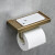 圣雪（SHENGXUE）全铜手机架创意卫生间厕所纸巾架厕纸架手纸架加大浴室置物架 仿古款