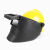 凯瑞达高空焊工防护电焊全自动焊帽头戴式自动变光焊工面罩配安全帽作业 真彩变光插槽+黄安全帽+20保护