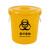 标燕 【黄色医疗桶100升有盖】医疗废物垃圾桶废弃物损伤性圆形特大圆桶ZTT-HT-006