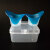 赞璐桐（ZANLUTONG）洗眼杯硅胶2只装送盒清洁器眼睛专用工具网红家用可多次用 深蓝色
