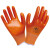 星宇（XINGYU）PVC浸胶手套 耐磨劳保手套 防渍工作防护手套P538桔色 12副装