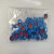 CNW VEAP-5395C-09B-1000 蓝色开孔螺纹盖(含白色PTFE/红色硅胶隔垫) 9mm 1000个/包