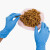 英科一次性丁腈手套橡胶餐饮防水防油污食品级餐饮厨房美容纹身家务清洁用蓝色耐用型XL