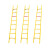 盛富永 玻璃钢绝缘直梯 电工梯子工程安全梯玻璃钢纤维单面电工梯加固耐用防滑梯子 绝缘梯 1米ZB1851