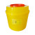 久洁圆型利器盒1L卫生所锐器盒2L3L黄色小型废物桶医院诊所科室15L