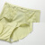安莉芳专柜新品拼接蕾丝薄款中腰三角裤女士包臀舒适内裤E300800 绿色GRN M