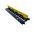 线槽减速带橡胶PVC电缆保护槽压线板室内户外地面线槽橡塑盖线板 黄色新料小号25*15