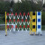 伸缩围栏护栏折叠式玻璃钢施工工程防护栏杆绝缘停车安全隔离栏 高1.2米*长10米黄黑色可选