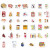 稳斯坦 WST3001 标签纸 手帐本和纸贴纸 40枚 礼品贴画装饰胶带DIY 夏末秋阳