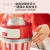 可口可乐（Coca-Cola）家用儿童全自动爆米花机迷你小型玉米爆米花机器爆谷电动 爆米花机【红色】+24袋玉米+1桶